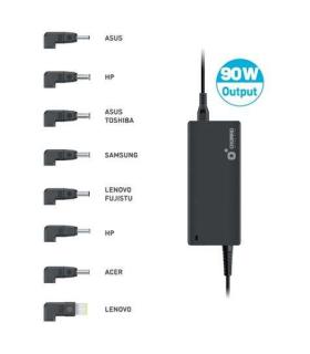 Cromad Cargador Universal Automatico 90W - 8 Puntas - Voltaje 19-20V - Selector de Voltaje Automatico - Proteccion Sobrecargas..