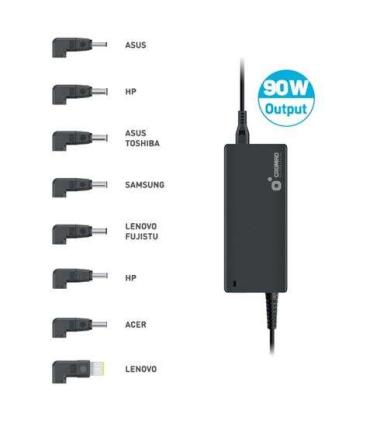 Cromad Cargador Universal Automatico 90W - 8 Puntas - Voltaje 19-20V - Selector de Voltaje Automatico - Proteccion Sobrecargas..