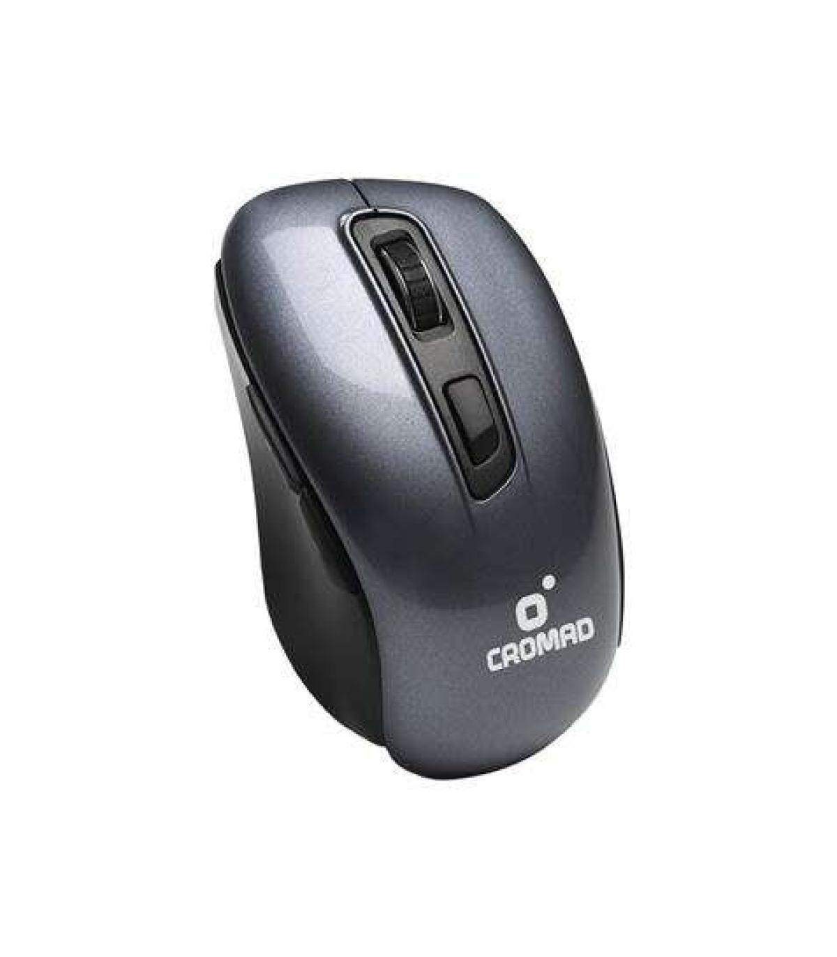 Cromad Raton Inalambrico - Hasta 10 Metros de Alcance - Incluye Mini Receptor USB - Maxima Autonomia de Bateria, Hasta 12 Meses.