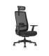 Cromad Silla Ergonomica Ajustable - Reposacabezas Regulable - Soporte Lumbar Ajustable - Reposabrazos 3D - Asiento de Espuma..