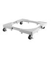 Cromad Soporte/Base Ajustable con Ruedas para Nevera y Lavadoras - Color Blanco