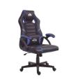 Cromad Serie Nitro Silla Gaming - Altura Regulable con Piston de Gas Clase 2 - Cojin Lumbar - Color Negro/Azul