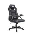 Cromad Serie Nitro Silla Gaming - Altura Regulable con Piston de Gas Clase 2 - Cojin Lumbar - Color Negro/Gris