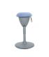 Cromad Design Taburete Multiusos - Asiento con Altura Ajustable - Giro de 360º - Tejido a Prueba de Agua - Color Azul Claro/Gris