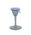 Cromad Design Taburete Multiusos - Asiento con Altura Ajustable - Giro de 360º - Tejido a Prueba de Agua - Color Azul Claro/Gris