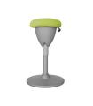 Cromad Design Taburete Multiusos - Asiento con Altura Ajustable - Giro de 360º - Tejido a Prueba de Agua - Color Verde/Gris