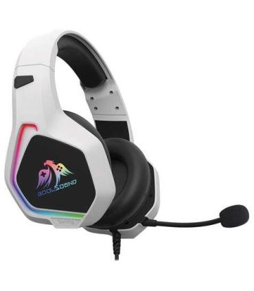 Coolsound G6 Auriculares Gaming con Microfono - USB para Iluminacion LED - Diadema Ajustable - Almohadillas Acolchadas - Control