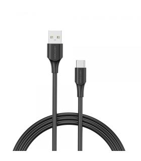 Vention Cable USB-A Macho a USB-C Macho - 1m - 3A - 60W - 480Mbps - Color Negro