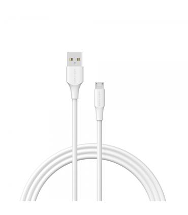 Vention Cable USB 2.0 Macho a MicroUSB Macho - 1.5m - 3A - 60W - 480Mbps - Color Blanco