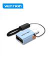 Vention Adaptador USB3.1 Tipo-C Macho a USB Hembra OTG con Lanyard - Aluminio Gris
