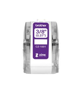 Brother CZ1001 Rollo de Etiquetas Originales de Tamaño Personalizado - Ancho 9mm x 5 metros - Zero Ink