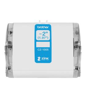 Brother CZ1005 Rollo de Etiquetas Originales de Tamaño Personalizado - Ancho 50mm x 5 metros - Zero Ink