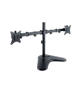 Tooq Soporte de Mesa con Brazos Articulados para 2 Monitores de 17"-32" - Giratorio e Inclinable - Peso Max 9kg x Brazo - VESA..