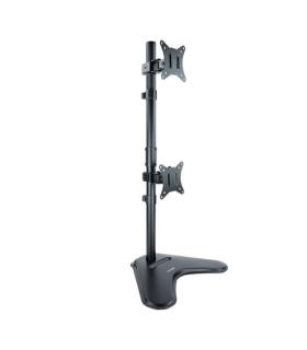 Tooq Soporte de Mesa para 2 Monitores en Vertical de 17"-32" - Giratorio e Inclinable - Peso Max 9kg x Brazo - VESA 100x100mm