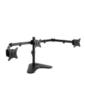 Tooq Soporte Mesa Pantalla - Giro 180º - Inclinable - 3 Brazos 17-27 - Color Negro