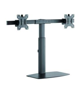 Tooq Soporte de Mesa para 2 Monitores de 17"-27" - Regulacion de Altura por Piston de Gas - Gestion de Cables - Peso Max 6kg x..