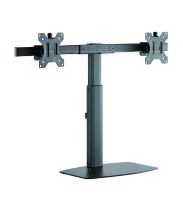 Tooq Soporte de Mesa para 2 Monitores de 17"-27" - Regulacion de Altura por Piston de Gas - Gestion de Cables - Peso Max 6kg x..