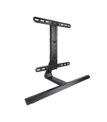 Tooq Soporte de Mesa para TV de 32"-65" - Gestion de Cables - Peso Max 40Kg - VESA 400X400mm - Fabricado en Aluminio - Color Neg