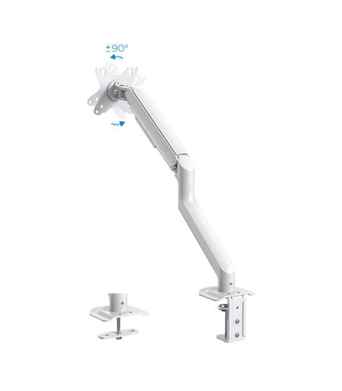 Tooq Soporte Mesa Pantallas Giratorio Inclinacion 1 Brazo 17-32" - Color Blanco