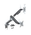 Tooq Soporte Mesa Pantallas Giratorio Inclinacion 2 Brazos 17-32" - Color Gris