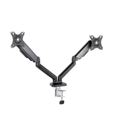 Tooq Soporte Mesa Pantalla - Giro 180º - Inclinacion - 2 Brazos 17-32 - Color Negro