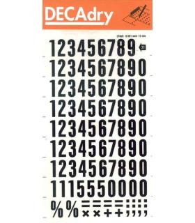 Apli Numeros Transferibles - 15mm - Facil Aplicacion - Negros Intensos - 105 Caracteres - Negro