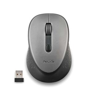NGS Dew Gray Raton Inalambrico USB 1600dpi - 3 Botones - Uso Diestro - Color Gris