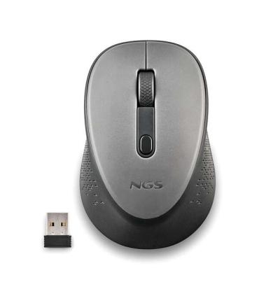 NGS Dew Gray Raton Inalambrico USB 1600dpi - 3 Botones - Uso Diestro - Color Gris