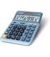 Casio DF-120EM Calculadora de Sobremesa - Pantalla Extragrande de 12 Digitos - Alimentacion Solar y Pilas - Color Azul