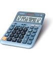 Casio DF-120EM Calculadora de Sobremesa - Pantalla Extragrande de 12 Digitos - Alimentacion Solar y Pilas - Color Azul