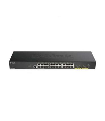 D-Link Switch Semiestionable 24 Puertos Gigabit + 4 Puertos 10G SFP