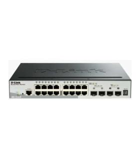 D-Link Switch Semigestionable 16 Puertos Gigabit + 2 Puertos Giga Combo + 2 Puertos 10G SFP