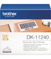 Brother DK11240 - Etiquetas Originales Precortadas Multiproposito Grandes - 102x51 mm - 600 Unidades - Texto negro sobre fondo b
