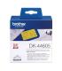 Brother DK44605 - Etiquetas Removibles Originales de Tamaño personalizado - Ancho 62mm x 30,48 metros - Texto negro sobre fondo.