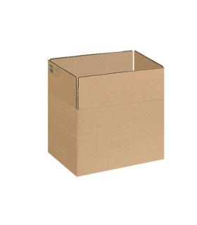 Dohe Cajas de Embalaje de 4 Solapas - 3mm de Canal - Fabricadas en Carton Marron - Resistente y Duradero Pack de 10
