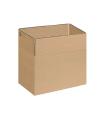 Dohe Caja de Embalaje de 4 Solapas - 3mm de Canal - Fabricadas en Carton Marron - Resistente y Duradero Pack de 10