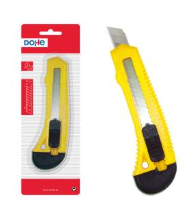 Dohe Cutter Resistente de Plastico - Cuchillas de Acero Tronzables - Sistema de Bloqueo de Cuchilla - Guia de Plastico