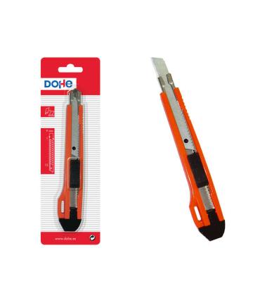 Dohe Cutter Resistente de Plastico - Cuchillas Tronzables de Acero - Sistema de Bloqueo de Cuchilla - Guia Metalica
