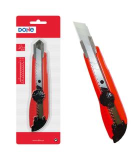 Dohe Cutter de Plastico Resistente - Cuchillas Tronzables de Acero - Sistema de Bloqueo de Alta Seguridad - Guia Metalica