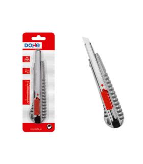 Dohe Cutter de Acero Inoxidable - Cuchillas Tronzables de Acero - Sistema de Bloqueo de Cuchilla - Blister Individual