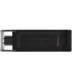Kingston DataTraveler 70 Memoria USB Tipo C 128GB - USB-C 3.2 Gen 1 - Con Tapa - Color Negro (Pendrive)
