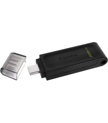 Kingston DataTraveler 70 Memoria USB-C 3.2 Gen 1 256GB - Con Tapa - Color Negro (Pendrive