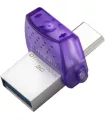 Kingston DataTraveler microDuo 3C Memoria USB-A + USB-C 128GB 3.2 Gen 1 - Velocidad de Lectura 200 MB/s - Tapon Protector (Pendr