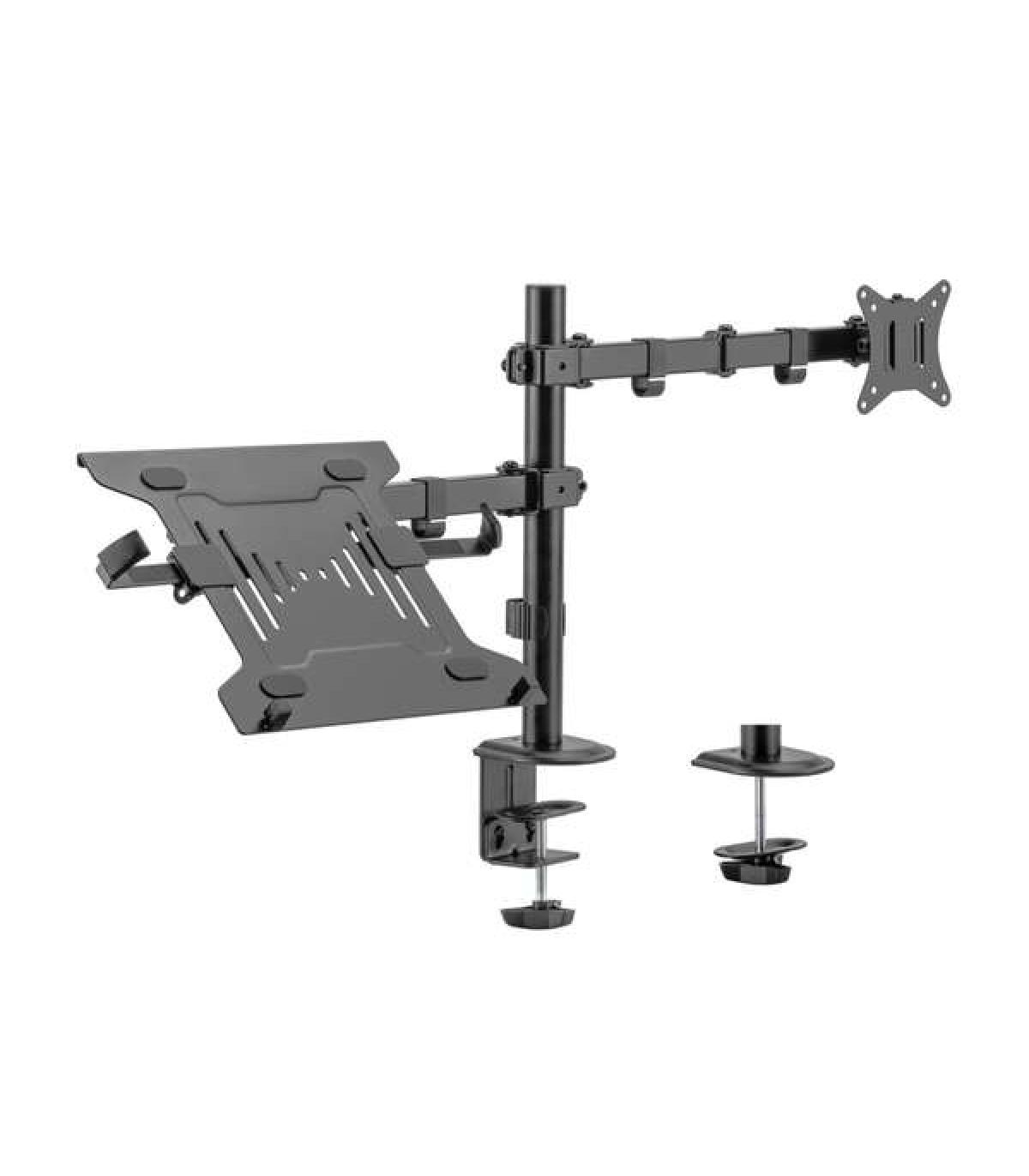 Aisens Soporte de Mesa Giratorio e Inclinable para Portatil y Monitor/TV 9Kg de 17-32" - Color Negro
