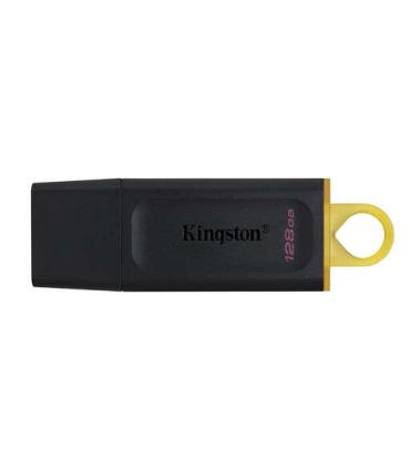 Kingston DataTraveler Exodia Memoria USB 128GB - USB 3.2 Gen 1 - Con Tapa - Enganche para Llavero - Color Negro (Pendrive