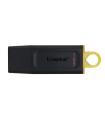 Kingston DataTraveler Exodia Memoria USB 128GB - USB 3.2 Gen 1 - Con Tapa - Enganche para Llavero - Color Negro (Pendrive)