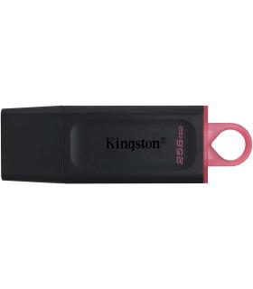 Kingston DataTraveler Exodia Memoria USB 256GB - USB 3.2 Gen 1 - Con Tapa - Enganche para Llavero - Color Negro (Pendrive