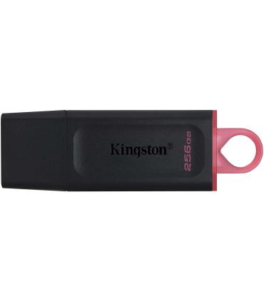 Kingston DataTraveler Exodia Memoria USB 256GB - USB 3.2 Gen 1 - Con Tapa - Enganche para Llavero - Color Negro (Pendrive