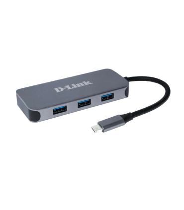 D-Link Hub USB-C con 3x USB 3.0, 1x USB-C, 1x HDMI 4K, 1x RJ45