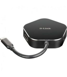D-Link Hub USB-C a HDMI, USB-C, 2x USB 3.0